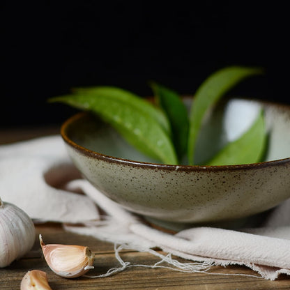 Handmade Japanese Rough Clay Bowl | Rustic Stoneware Dish for Rice, Noodles & Everyday Dining