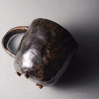 Japanese Retro Stoneware Ceramic Cup | Minimalist Coffee & Water Mug