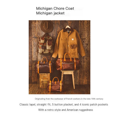 Yellow Field Jacket — Lightweight Cotton Utility Jacket for Men