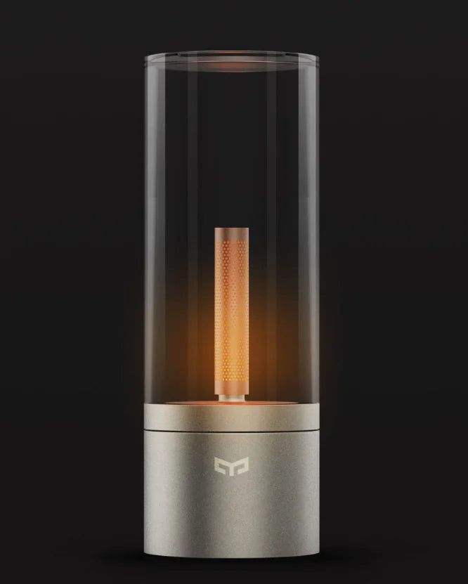 Smart Candlelight Mood Lamp for Bedroom Nightstand | Dimmable Ambient LED Lamp with Rechargeable Battery