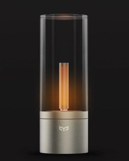 Smart Candlelight Mood Lamp for Bedroom Nightstand | Dimmable Ambient LED Lamp with Rechargeable Battery