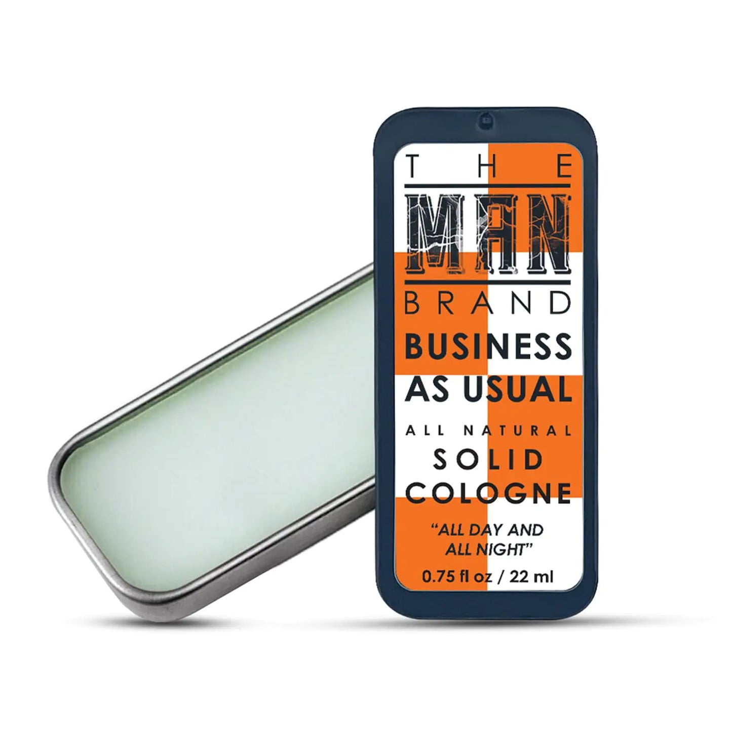 The Man Brand Business As Usual Solid Cologne — Travel-Size Natural Cologne for Men (3/4 oz)