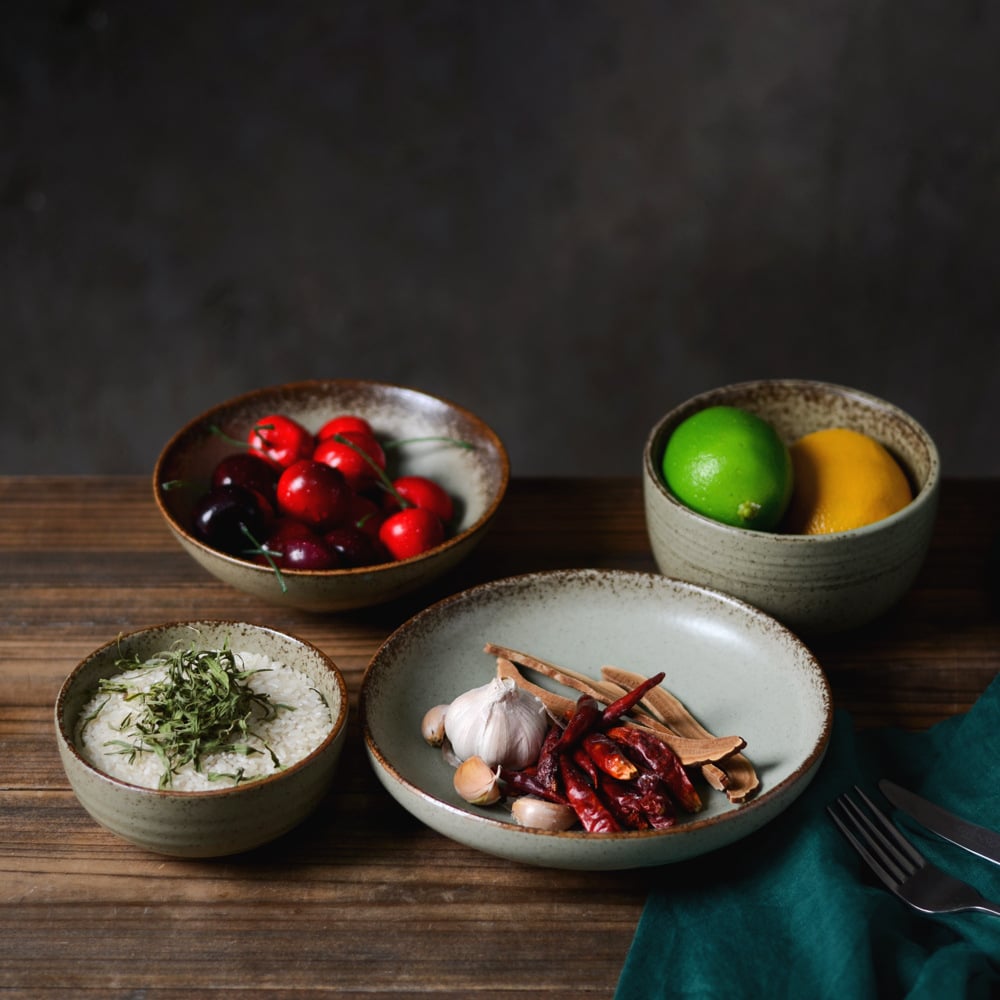 Handmade Japanese Rough Clay Bowl | Rustic Stoneware Dish for Rice, Noodles & Everyday Dining