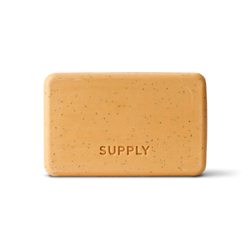 Supply Men’s Exfoliating Bar Soap — Sandalwood & Cedar, Deep Cleansing & Moisturizing