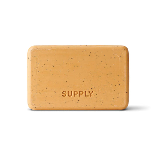 Supply Men’s Exfoliating Bar Soap — Sandalwood & Cedar, Deep Cleansing & Moisturizing