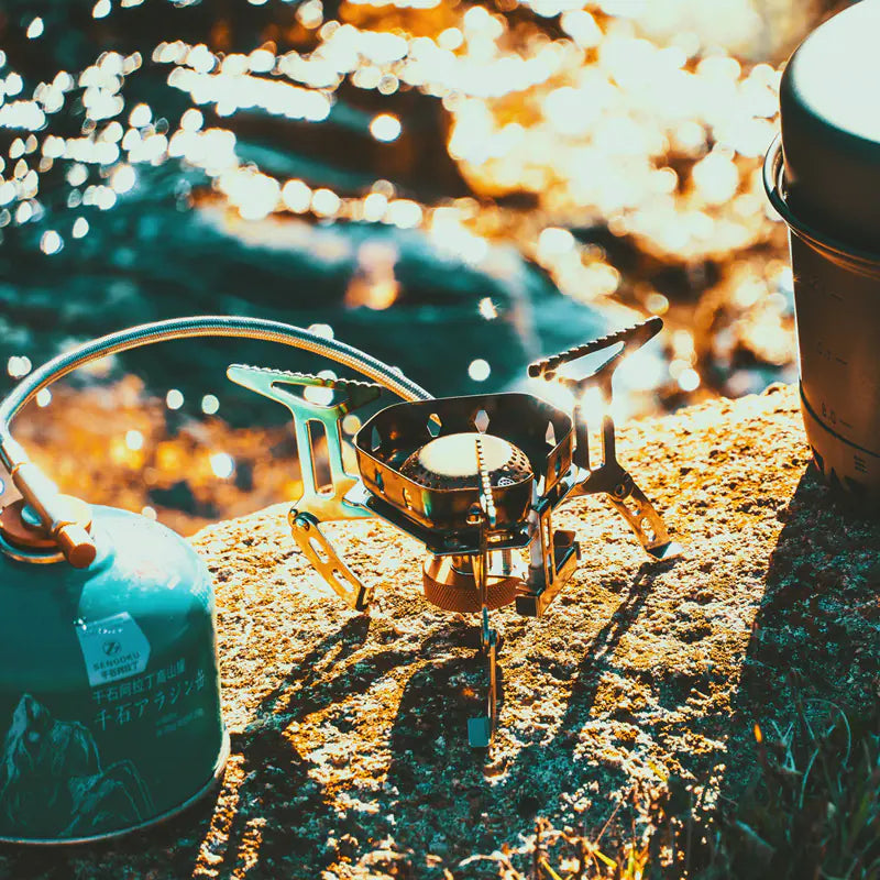 Portable Windproof Camping Gas Stove | 3500W Backpacking Cooking Burner